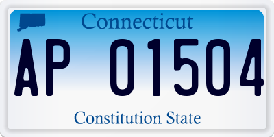 CT license plate AP01504