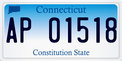CT license plate AP01518