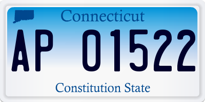 CT license plate AP01522