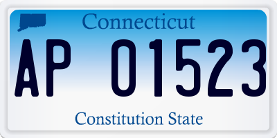 CT license plate AP01523