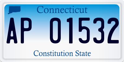 CT license plate AP01532