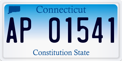 CT license plate AP01541