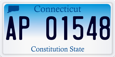 CT license plate AP01548
