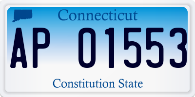 CT license plate AP01553