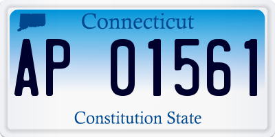 CT license plate AP01561