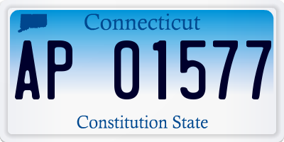 CT license plate AP01577