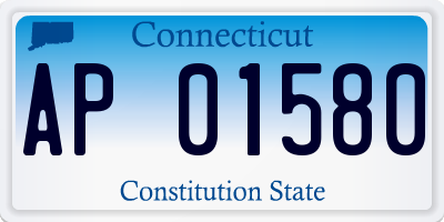 CT license plate AP01580