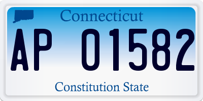 CT license plate AP01582