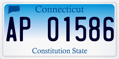 CT license plate AP01586