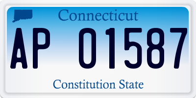 CT license plate AP01587