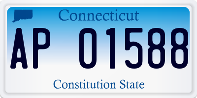 CT license plate AP01588