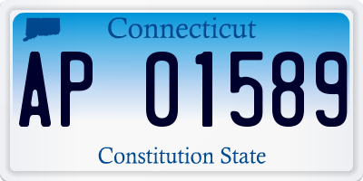 CT license plate AP01589