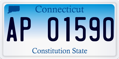 CT license plate AP01590