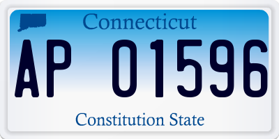 CT license plate AP01596