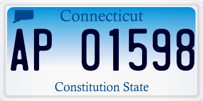 CT license plate AP01598