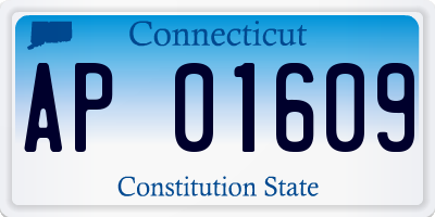 CT license plate AP01609