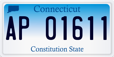 CT license plate AP01611
