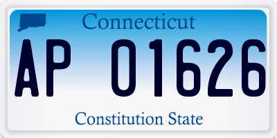 CT license plate AP01626