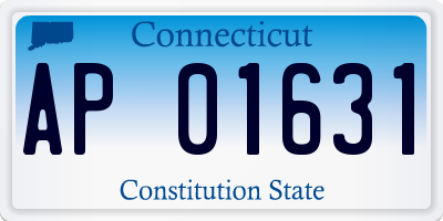 CT license plate AP01631