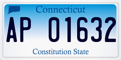 CT license plate AP01632