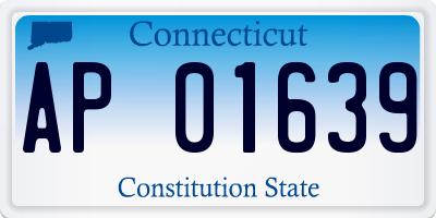 CT license plate AP01639