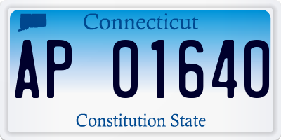 CT license plate AP01640
