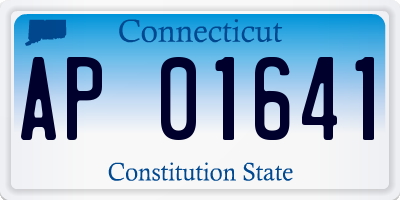 CT license plate AP01641