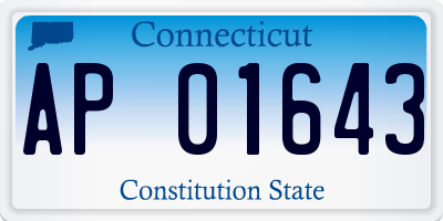 CT license plate AP01643