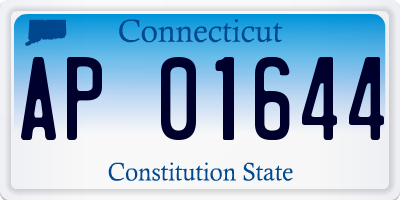 CT license plate AP01644