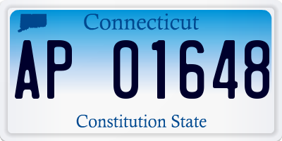 CT license plate AP01648