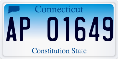 CT license plate AP01649