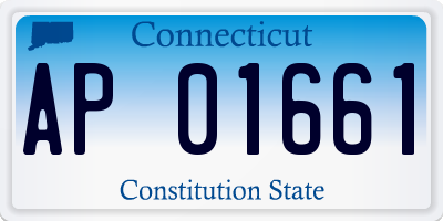 CT license plate AP01661