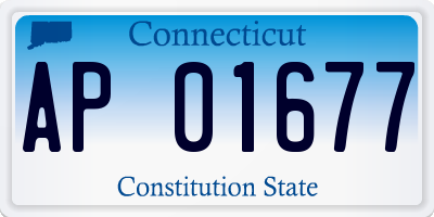 CT license plate AP01677