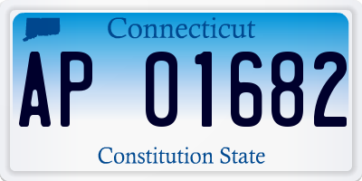 CT license plate AP01682