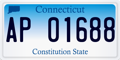 CT license plate AP01688