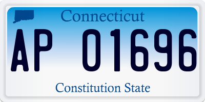 CT license plate AP01696