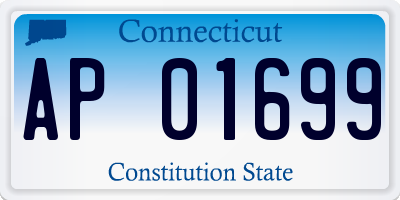 CT license plate AP01699