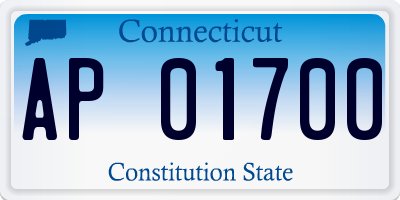 CT license plate AP01700