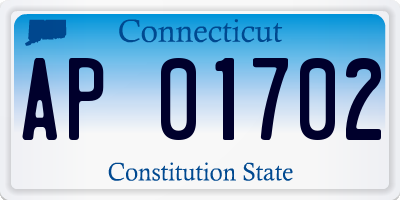 CT license plate AP01702