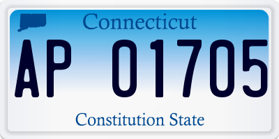 CT license plate AP01705