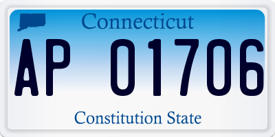 CT license plate AP01706