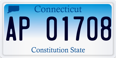 CT license plate AP01708