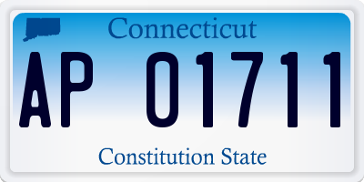CT license plate AP01711