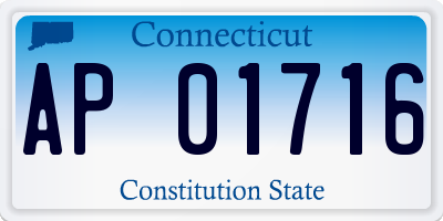 CT license plate AP01716