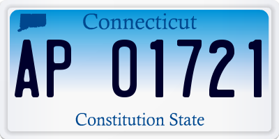CT license plate AP01721