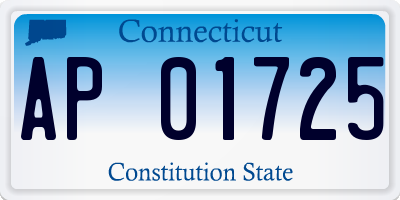 CT license plate AP01725