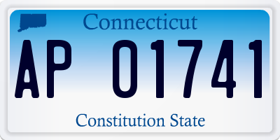 CT license plate AP01741