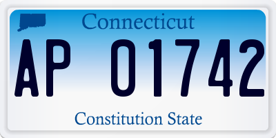 CT license plate AP01742
