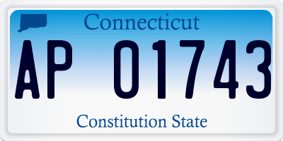 CT license plate AP01743