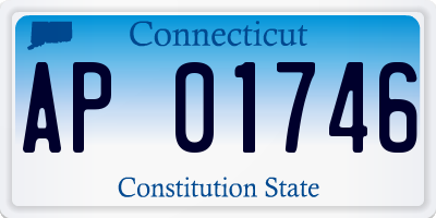 CT license plate AP01746